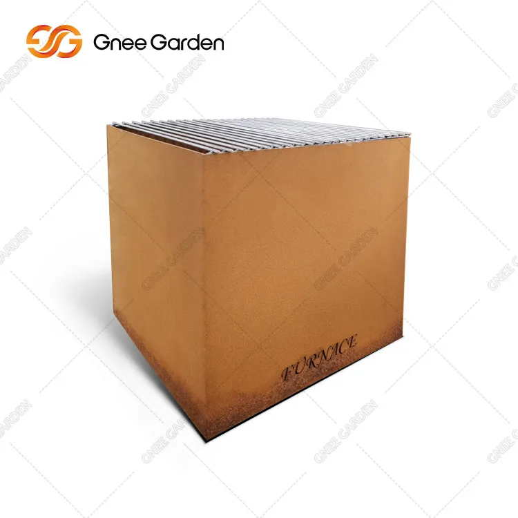 בור אש מפלדה בעיצוב מודרני קורטן לחצר האחורית