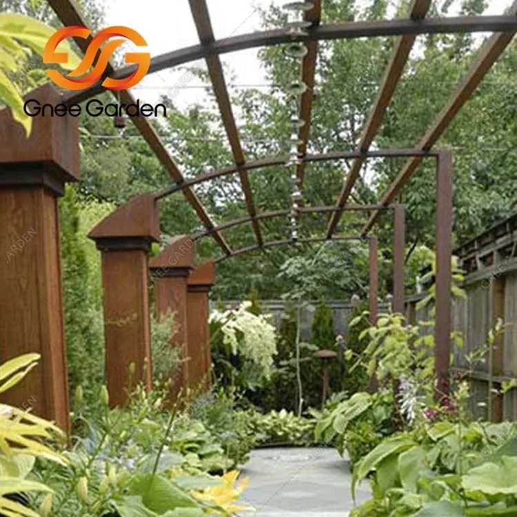 קורטן פלדה מתכת גזיבו פלדה גג