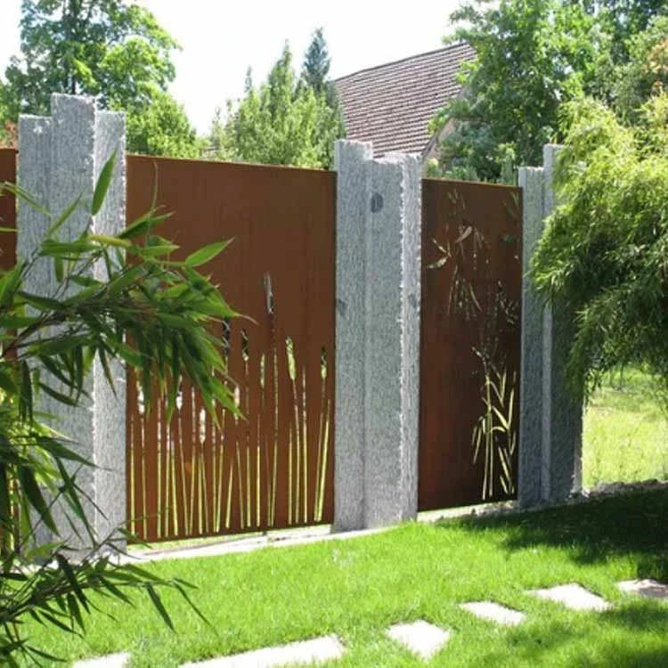 Garden Corten Steel Privacy Screen