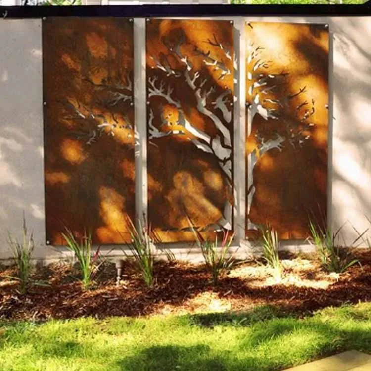 לוחות גדר חיתוך בלייזר לגינה ביתית חיצונית