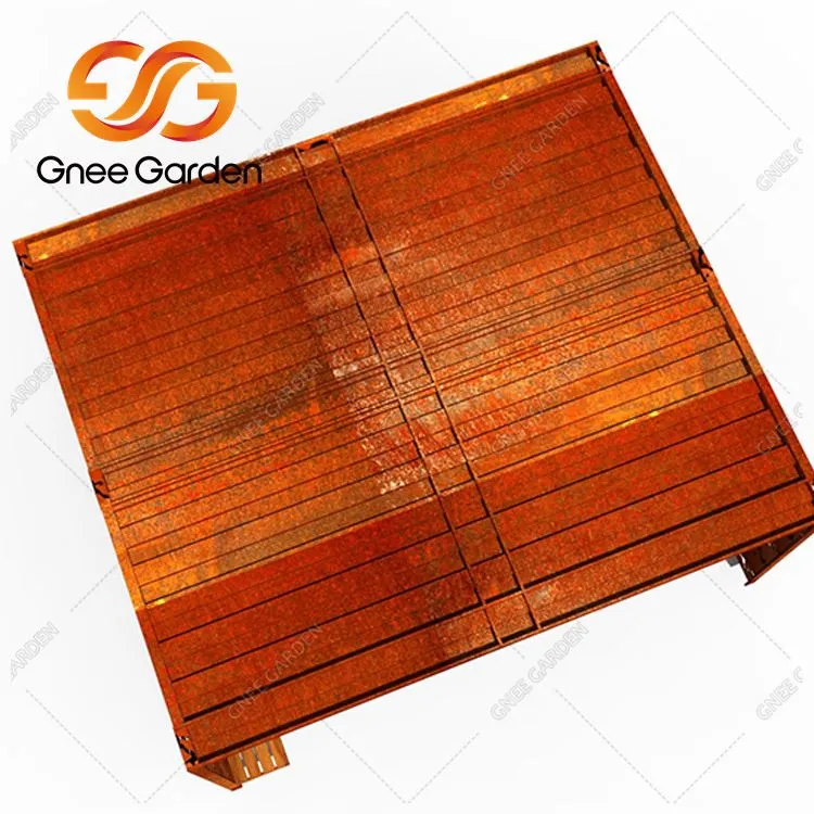 פרגולת גן מתכת מודרנית