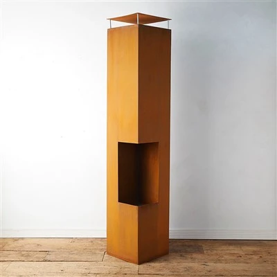 קמין Chiminea בוער עץ ברזל