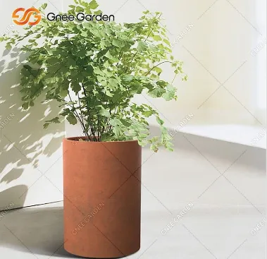 אדניות פרחים חיצוניות לגינה מוגבהת פלדה חלודה